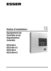 Esser ECS 80-4 C Notice D'installation