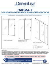 DreamLine ENIGMA-X SHDR-61487610 Serie Consignes D'installation