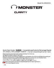 Monster CLARITY MH22002 Démarrage Rapide