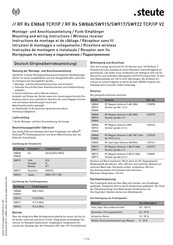 steute RF Rx SW915 TCP/IP V2 Instructions De Montage Et De Câblage