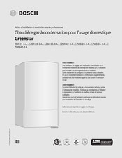 Bosch Greenstar ZBR 35-3 A Serie Notice D'installation Et D'entretien Pour Le Professionnel
