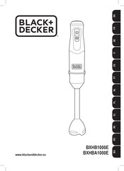 Black & Decker BXHB1000E Mode D'emploi