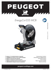 Peugeot EnergyCut-355 MCB Manuel D'utilisation