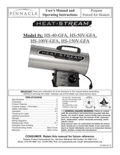 Pinnacle International Heat-Stream HS-100V-GFA Manuel De L'utilisateur Et Instructions D'utilisation