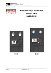 PAW HeatBloC K31 DN 25 Notice De Montage Et D'utilisation