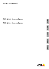 Axis Q1602 Guide D'installation