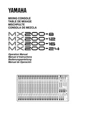 Yamaha MX200-16 Manuel D'instructions
