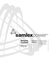 Samlex Power NTX-RC Manuel Du Propriétaire