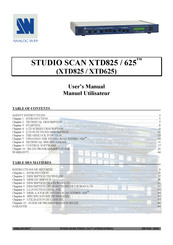 Analog way STUDIO SCAN XTD825-D1 Manuel Utilisateur