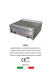 Gastrodomus GG18 Manuel D'installation, Utilisation Et Entretien