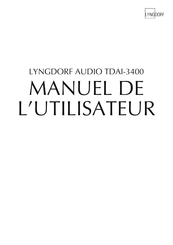 Lyngdorf AUDIO TDAI-3400 Manuel De L'utilisateur