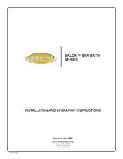 Jacuzzi SALON SPA Serie Directives D'installation Et D'utilisation