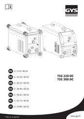 GYS TIG 300 DC Mode D'emploi