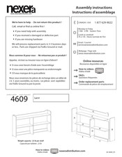 NEXERa 4609 Guide D'assemblage