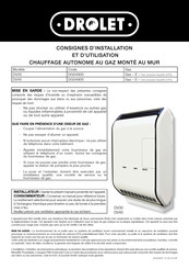Drolet DG04900 Consignes D'installation Et D'utilisation