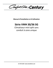 Mars Comfort-Aire Century VMH30SG-1 Manuel D'installation Et D'utilisation