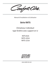 Mars Comfort-Aire Century RXTS-81A Manuel D'installation Et D'utilisation