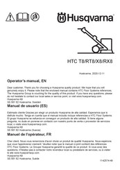 Husqvarna HTC X8 Manuel De L'opérateur