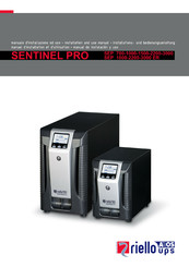 Riello UPS SENTINEL PRO SEP 2200 ER Manuel D'installation Et D'utilisation
