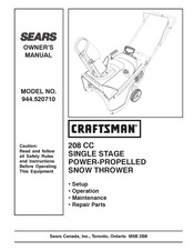 Sears CRAFTSMAN 208 CC Manuel Du Propriétaire