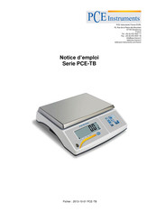 PCE Instruments TB Serie Notice D'emploi