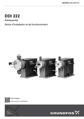 Grundfos DDI 60-10 / HV Notice D'installation Et De Fonctionnement