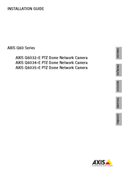 Axis Q6032-E Guide D'installation