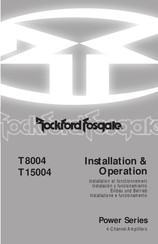 Rockford Fosgate Power Série Installation Et Fonctionnement