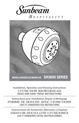 Sunbeam HOSPITALITY SH3600 Serie Instructions D'installation