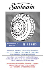 Sunbeam SELECTA SHOWER 6913 Instructions D'installation