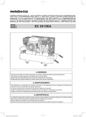 Metabo HPT EC 2610EA Manuel D'utilisation Et Consignes De Sécurité