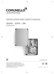 Comunello Automation QUAD-230V-2M Instructions D'utilisation Et D'installation