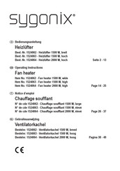 Sygonix 1524062 Notice D'emploi