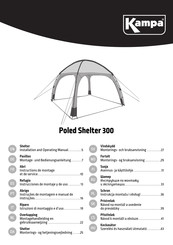 Kampa Poled Shelter 300 Instructions De Montage Et De Service