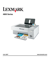 Lexmark 4800 Série Mode D'emploi