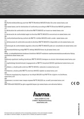 Hama 00062789 Manuel D'installation Et D'utilisation