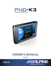 Alpine PND-K3 Guide D'utilisation