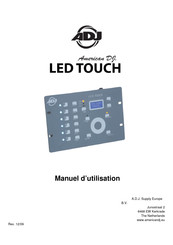 ADJ LED TOUCH Manuel D'utilisation