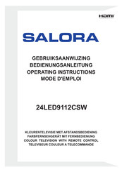 Salora 24LED9112CSW Mode D'emploi