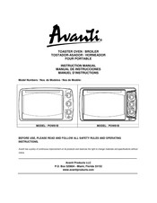 Avanti POW61B Manuel D'instructions