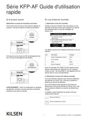 Kilsen KFP-AF Série Guide D'utilisation Rapide