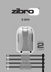 Zibro D 2010 Manuel D'utilisation
