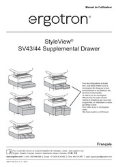 Ergotron StyleView SV43 Manuel De L'utilisateur