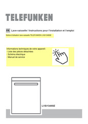 Telefunken LVSI1349SE Instructions Pour L'installation Et L'emploi