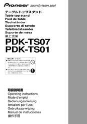 Pioneer PDK-TS01 Mode D'emploi