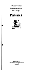 Struers PEDEMAX-2 Mode D'emploi