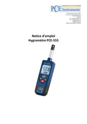 PCE Instruments PCE-555 Notice D'emploi