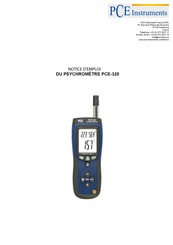 PCE Instruments PCE-320 Notice D'emploi