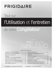 Frigidaire FPUH19D7LF0 L'utilisation Et L'entretien