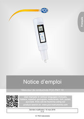 PCE Instruments PCE-PWT 10 Notice D'emploi